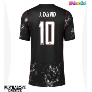 Kanada Jonathan David #10 Dámské Venkovní Dres MS 2026 Krátký Rukáv